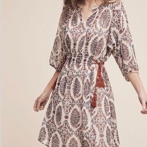 Anthropologie S Zharah Floreat Floral Dress XL